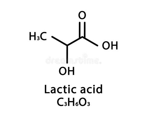 Lactic Acid Structural Diagram Lactic Acid Molecular Structu