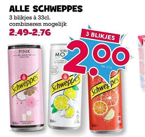 Alle Schweppes Aanbieding Bij Boon S Markt 1Folders Nl