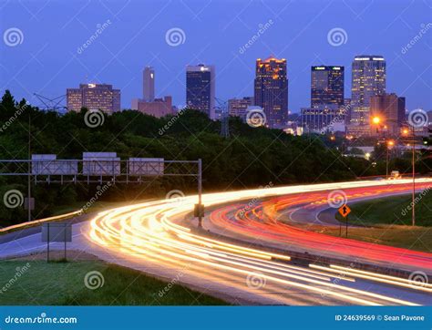 Birmingham, Alabama Skyline Editorial Stock Image - Image of states ...