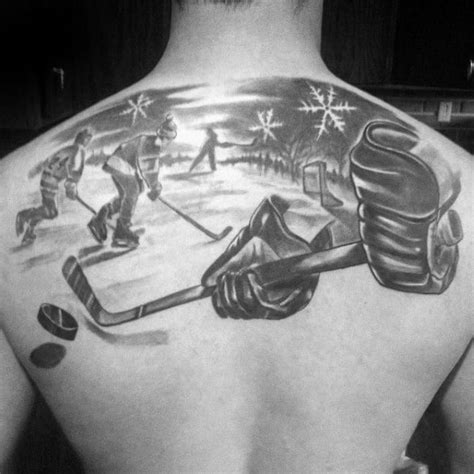 75 Hockey Tattoos For Men - NHL Design Ideas