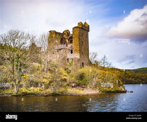 Urquhart castle view from Loch Ness Stock Photo - Alamy