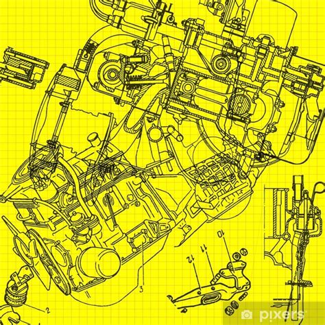 Poster Technical Drawing Background 3 Pixersuk