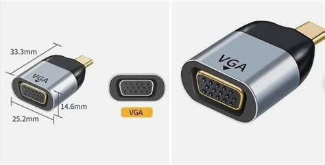 Adaptador Conversor De Tipo C Para Vga Knup KP AD116 Abacaxi Importados