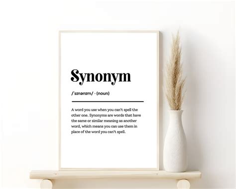 Synonyms Posters Set of 4 English Classroom Decor Synonym - Etsy