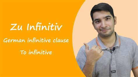 Zu Infinitiv German Infinitive Clause To Infinitive Youtube