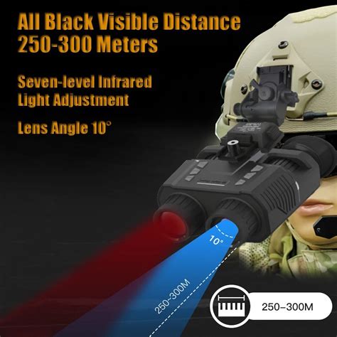 Gvda Helmet D Night Vision Goggle Ir P Hd Infrared Nv Binocular