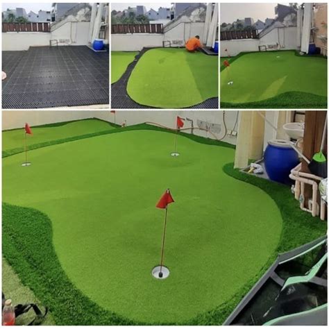 Jual PEMBUATAN LAPANGAN MINI GOLF PUTTING GREEN RUMPUT SINTETIS