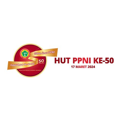 Logo Hari Perawat Nasional 2024 Dan Hut Ppnis Ke 50 Vektor Logo Hut Ke