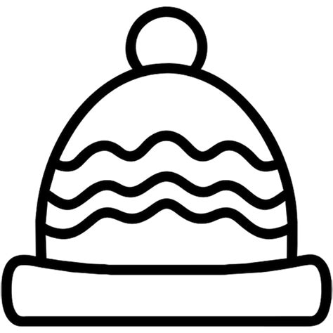 premium vector winter hat icon outline