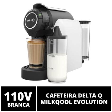 Cafeteira Delta Q Milk Qool Evolution Branca 110V Cafeteira