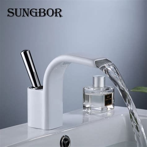 Bathroom Faucets White Finish Rispa