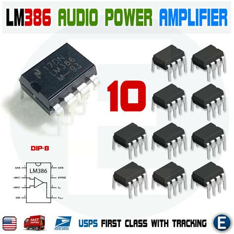 Pcs Lm Lm N Dip Audio Power Amplifier Low Voltage Ic N V