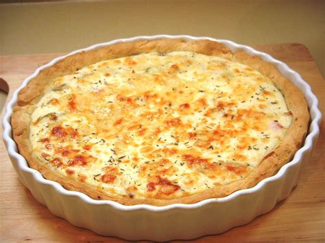 Quiche De Cebola E Bacon Receitas Quiche De Frango Quiche Receita