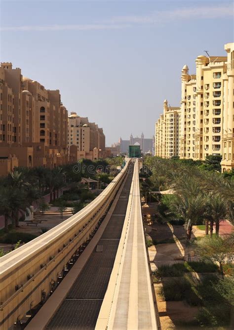 Monorail at the Palm Jumeirah in Dubai Editorial Photography - Image of ...