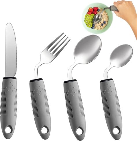 Amazon Basesmall Piece Adaptive Utensils Set Angled