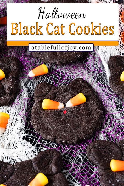 Black Cat Cookies • A Table Full Of Joy