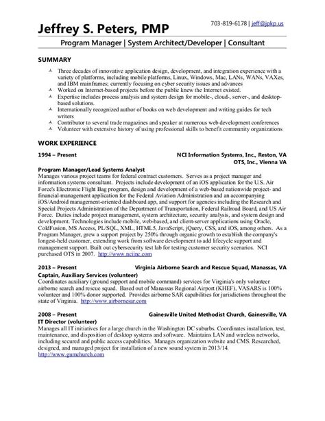 Jeffrey S Peters Resume 2015 03 24