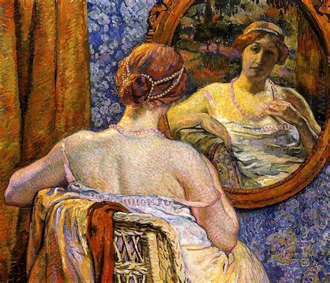 Donna Allo Specchio 1907 Dipinti Ad Olio