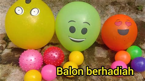 Meletuskan Balon Berhadiah Menemukan Sayur Dan Lollipop Youtube