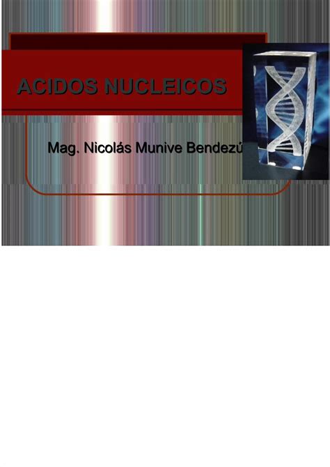 Pdf Cidos Nucleicos Dokumen Tips