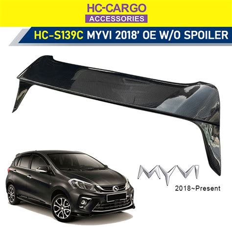 Perodua Myvi 2018 2023 G3 Myvi King Full Set Spoiler Carbon Design