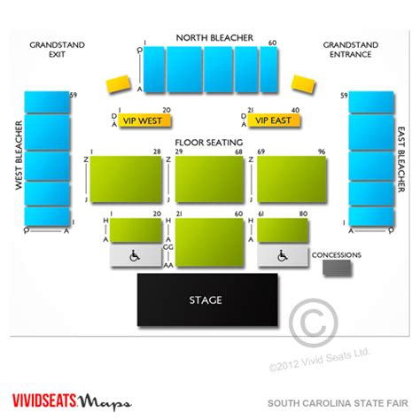 South Carolina State Fair Seating Chart | Vivid Seats