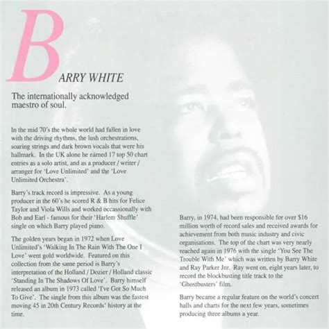 SOUL CD BARRY White Satin & Söul CD, Comp 1989 Soul, Disco (G+ / NM or ...