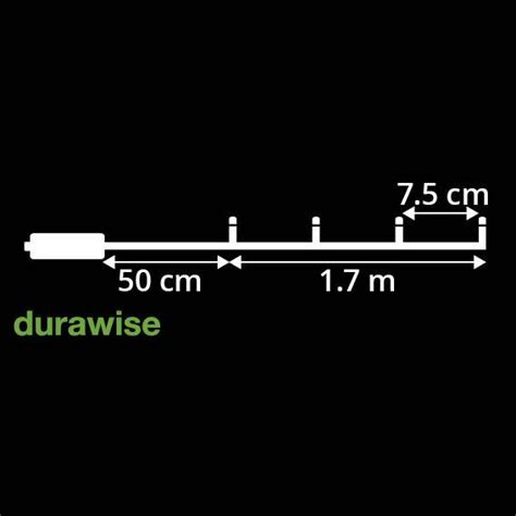 Guirlande Lumineuse Durawise Piles M Blanc Froid Led Cn