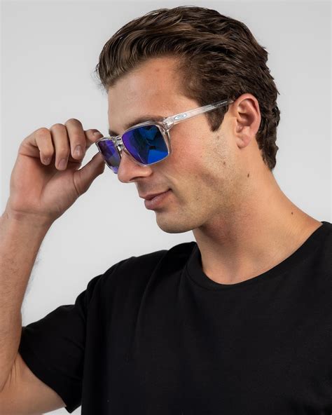 Shop Oakley Sylas Sunglasses In Polished Clear W Prizm Sapphire Fast Shipping And Easy Returns