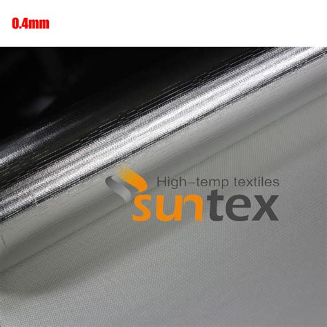 Aluminum Foil Film Coated Fiberglass Fabric Heat Reflective Fabrics