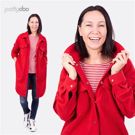 Papierschnittmuster Damen Hemdjacke Fiona Von Pattydoo Juju Stoffe De