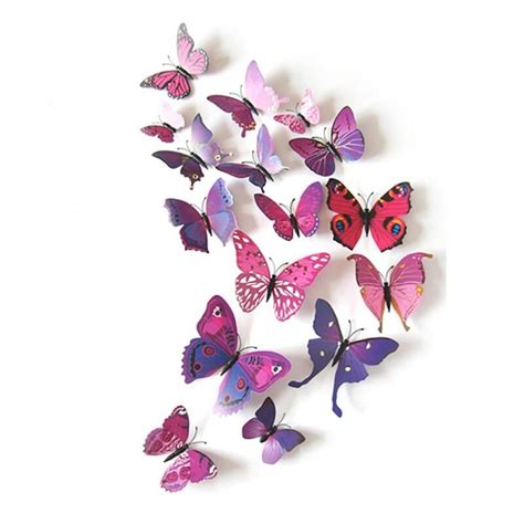 Feiona Butterfly 3d Sticker Refrigerator Wall Sticker Magnet Butterfly