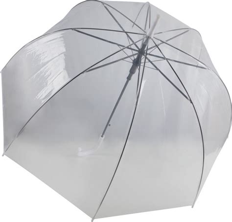 Parapluie transparent ouverture automatique mât en métal