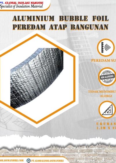 Jual Aluminium Foil Bubble Mm Peredam Suara Isolasi Mandiri