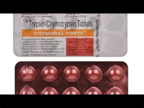 Chymoral Forte Details Video In Bengali Trypsin Chymotrypsin Tablet