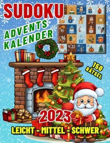 Sudoku Adventskalender 2023 Weihnachtspuzzle Buch Weihnachtlicher