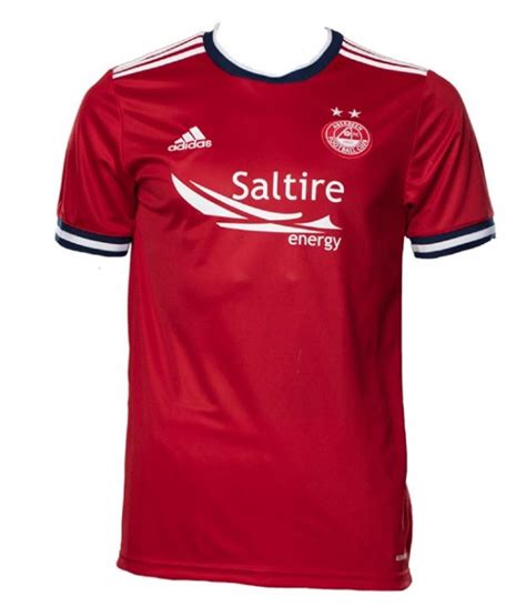 New Aberdeen Fc Strip Afc Adidas Dons Home Top