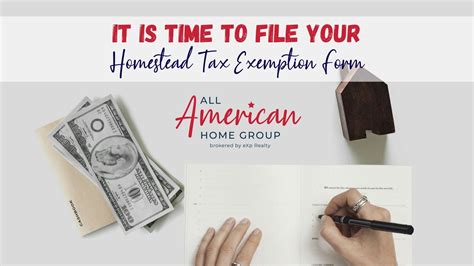 Time To File Your Homestead Tax Exemption Form Texas Home Buyers All American Home Group