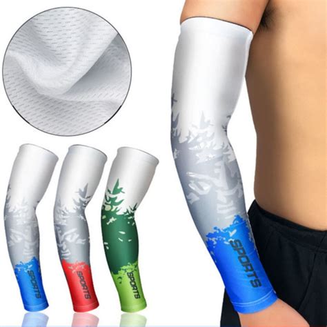 Ice Fabric Breathable Uv Protection Running Arm Sleeves Fitness