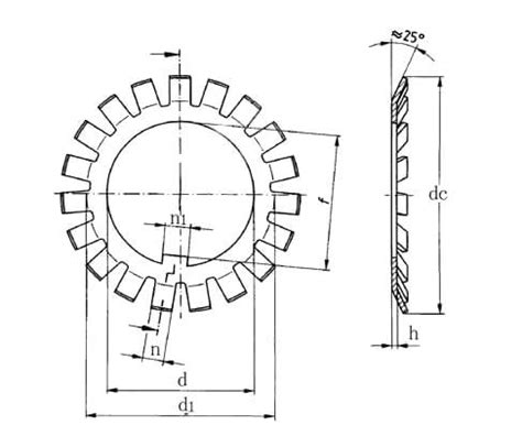 Din Lock Washer Locking Plates For Rolling Bearings Wkooa