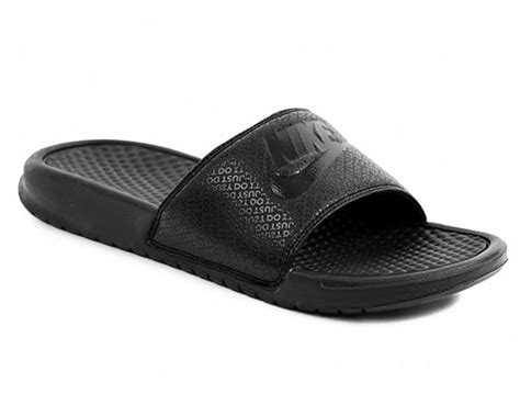 Nike Benassi Just Do It Men S Athletic Sandal Black Busy District