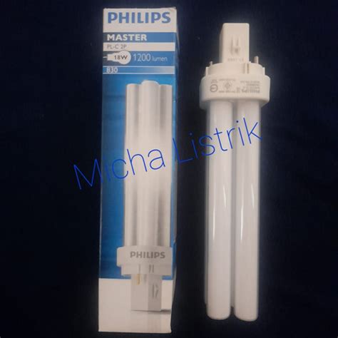 Jual Lampu Philips Master Pl C 18w2p Lampu Plc 18w Philips 830