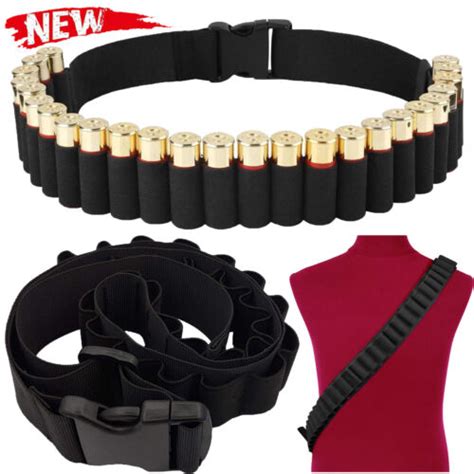 Tactical 29 Rounds 12 And 20ga Shotgun Shell Bandolier Ammo Belts Holder Hunting Ebay