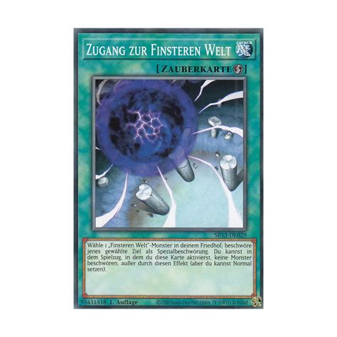 Zugang Zur Finsteren Welt Sr De Structure Deck Dark World Kaufen