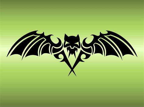 Bat Tattoo Design Vector Art & Graphics | freevector.com