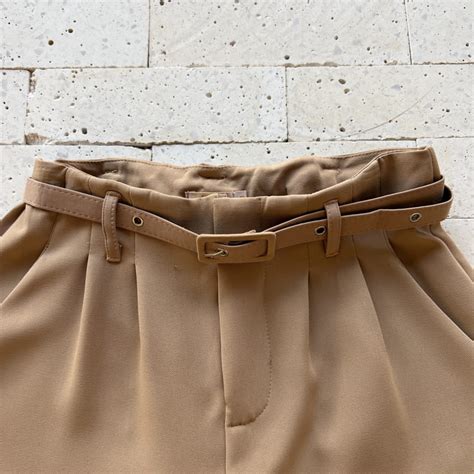 CALÇA PANTALONA ALFAIATARIA VINCO LUXO NUDE Dondoca Moda Feminina