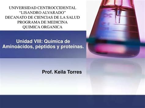 PPT Unidad VIII Química de Aminoácidos péptidos y proteínas