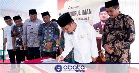 Gubernur Sulsel Resmikan Masjid Iman Bone Dapat Hibah Rp Juta