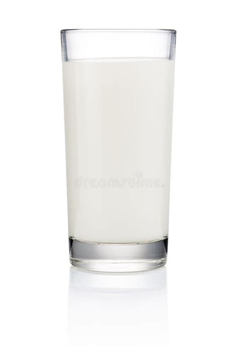 Glass Of Milk Isolated On White With Clipping Path Stock Image Image Of Pasteurized Beverage