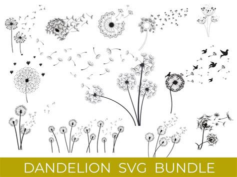 L Wenzahn Svg Bundle Pusteblume Svg L Wenzahn Svg Plotterdatei Just